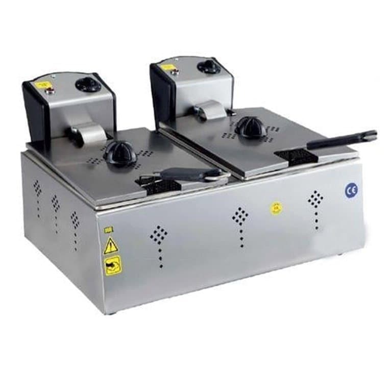 5000 Wat Çiftli 3+3 Litre Elektrikli Fritöz