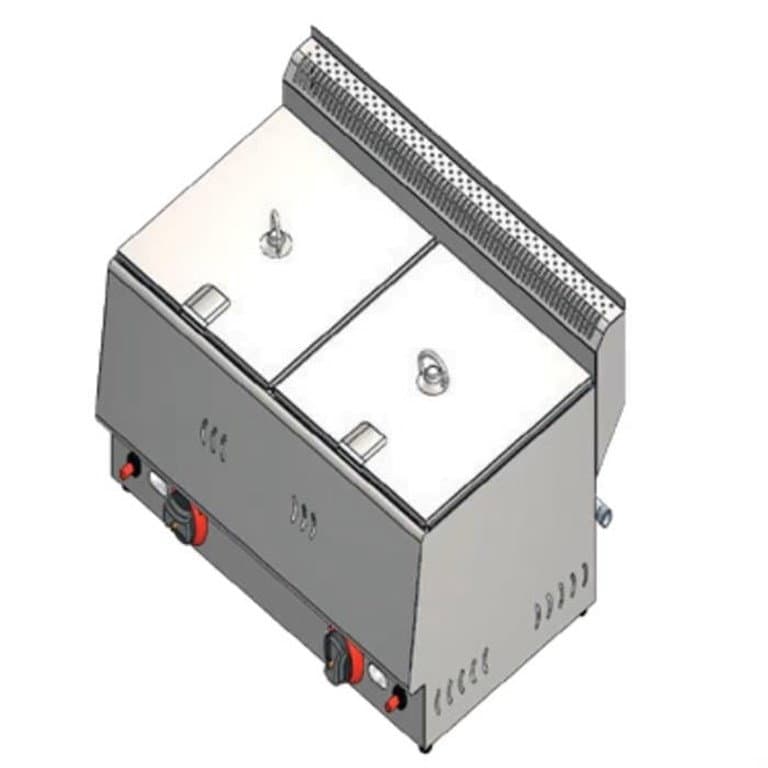 Çiftli Ekonomik 8+8 Litre Doğalgazlı Fritöz