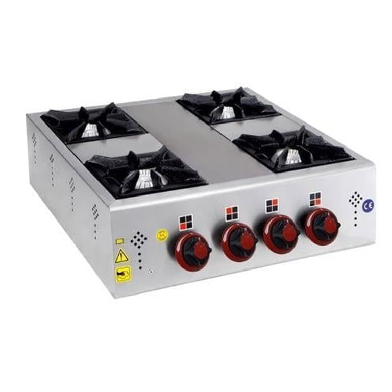 Doğalgazlı Dörtlü 4 Gözlü Mini Set Üstü Ocak