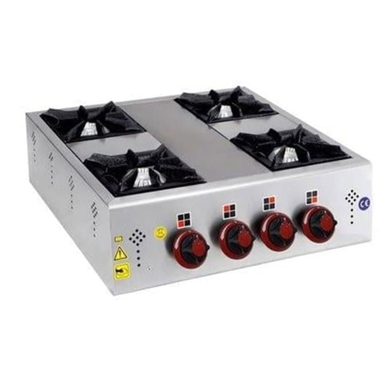Lpg'li Dörtlü 4 Gözlü Mini Set Üstü Ocak