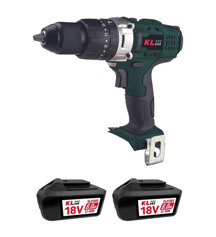 KL PRO KLDM18-80 ÇİFT AKÜLÜ 8 AH DARBELİ MATKAP