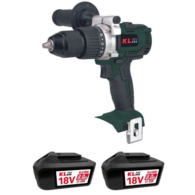 KL PRO ÇİFT AKÜLÜ KÖMÜRSÜZ PROFESYONEL DARBELİ MATKAP