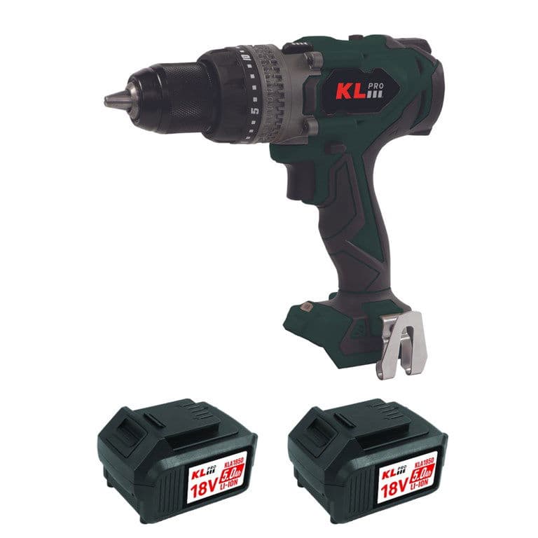 KL PRO KLDM18BHX-50 ÇİFT AKÜLÜ 5 AH DARBELİ MATKAP