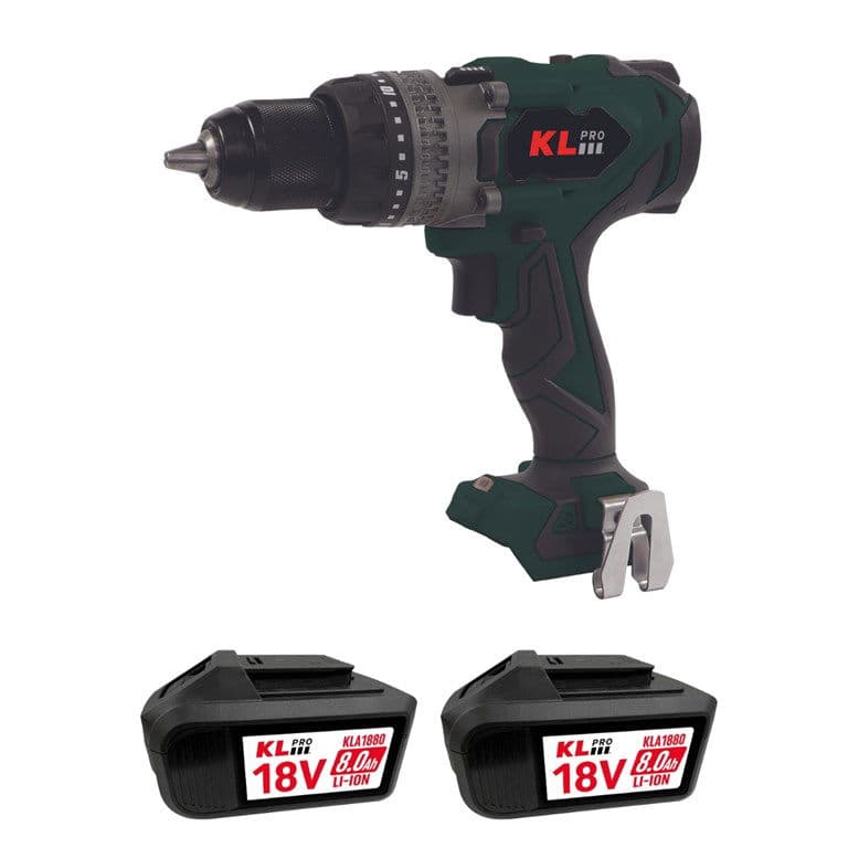 KL PRO KLDM18BHX-80 ÇİFT AKÜLÜ 8 AH AKÜLÜ DARBELİ MATKAP
