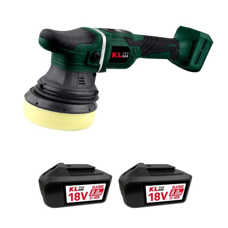 KL PRO KLPS18B-80 ÇİFT AKÜLÜ 8 AH POLİSAJ MAKİNESİ