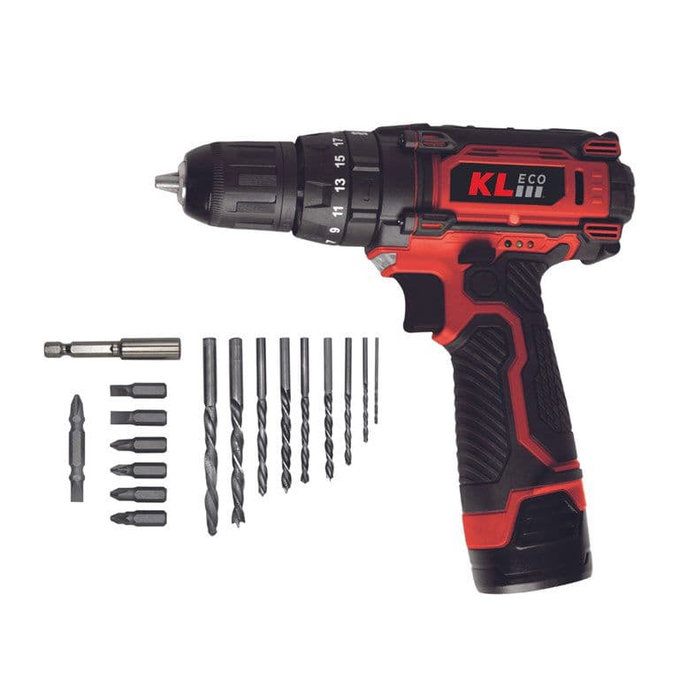 KL ECO 12V/2AH. TEK AKÜLÜ Lİ-İON ŞARJLI DARBELİ MATKAP
