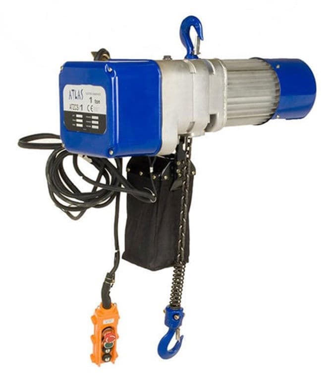 1 TON 12 M ÇİFT HIZLI ELEKTRİKLİ ZİNCİRLİ VİNÇ 380 V