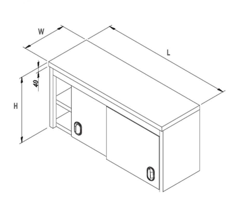 ÖZTİRYAKİLER DUVAR DOLABI 1900*400*600
