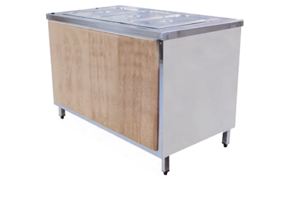 ÖZTİRYAKİLER AHŞAP KAPLAMALI NÖTR SERVİS BANKOSU 2,26m³