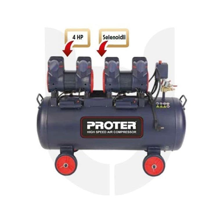 PROTER 100 Litre Hızlı Yağsız Hava Kompresörü PR 104 HZ