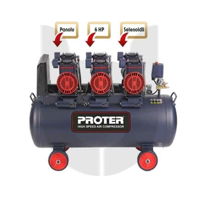 PROTER 100 Litre Hızlı Yağsız Hava Kompresörü PR 106 HZ
