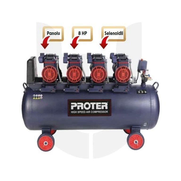 PROTER 220 L Hızlı Yağsız Hava Kompresörü PR 208 HZ
