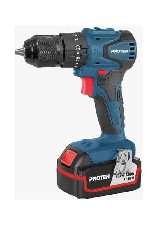 Proter PST 544 BL (Kömürsüz Darbeli 10 mm Şarjlı Matkap) 20V