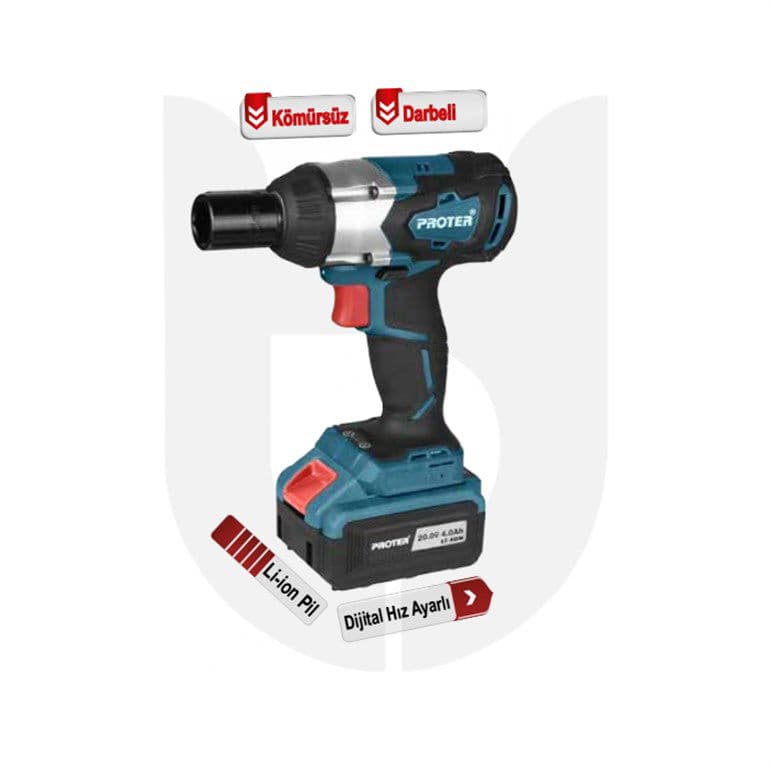 Proter PST 460 WS (Kömürsüz Darbeli Şarjlı Somun Sökme) 20V
