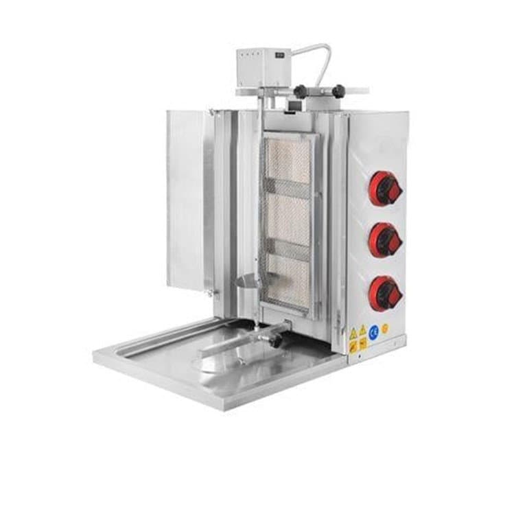 Doğalgazlı 3 Radyanlı Üstten Motorlu Döner Ocağı