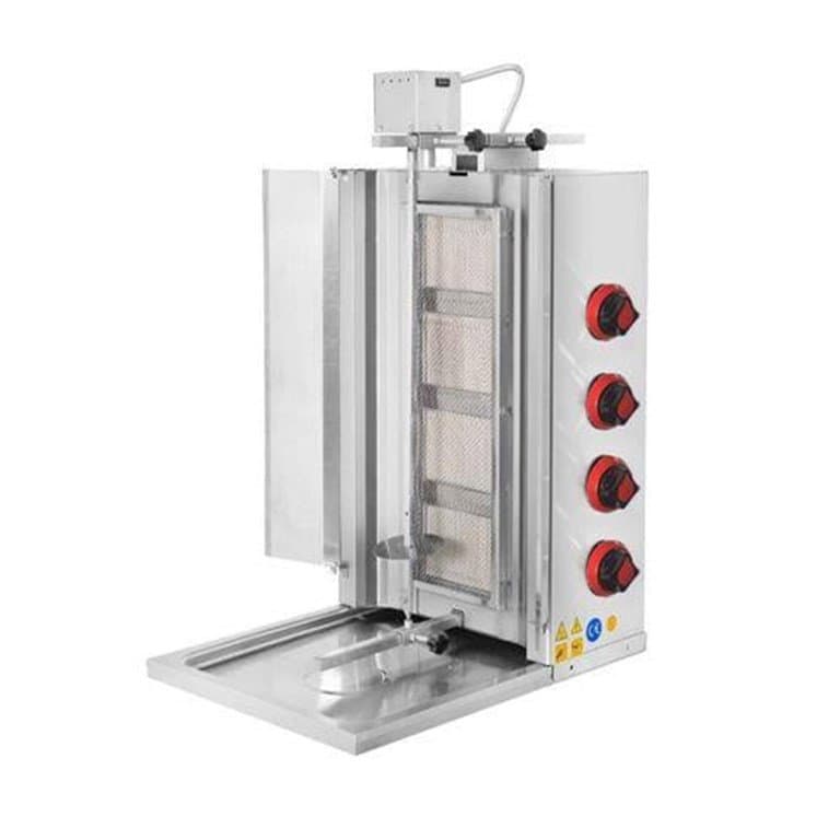 Doğalgazlı 4 Radyanlı Üstten Motorlu Döner Ocağı