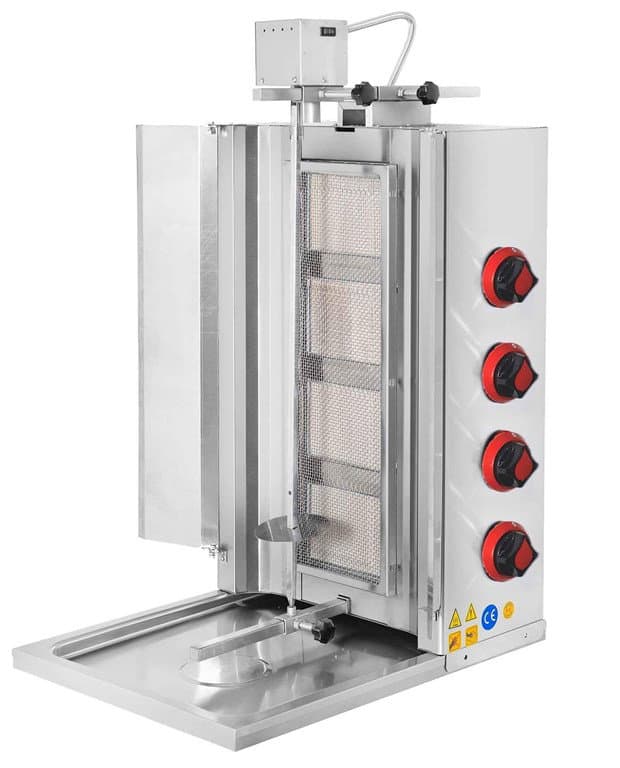 Lpg'li 4 Radyanlı Üstten Motorlu Döner Ocağı