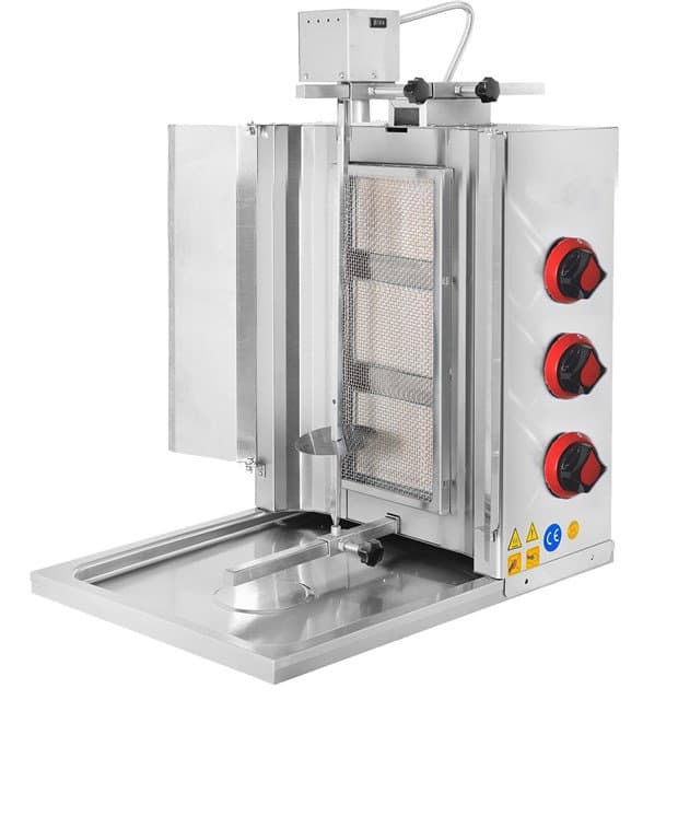 Lpg'li 3 Radyanlı Üstten Motorlu Döner Ocağı
