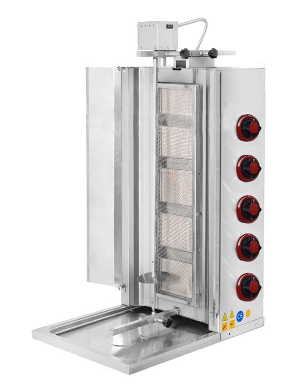 Lpg'li 5 Radyanlı Üstten Motorlu Döner Ocağı