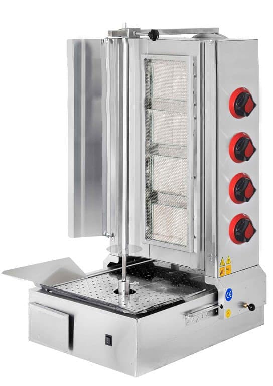 Doğalgazlı 4 Radyanlı Alttan Motorlu Döner Ocağı