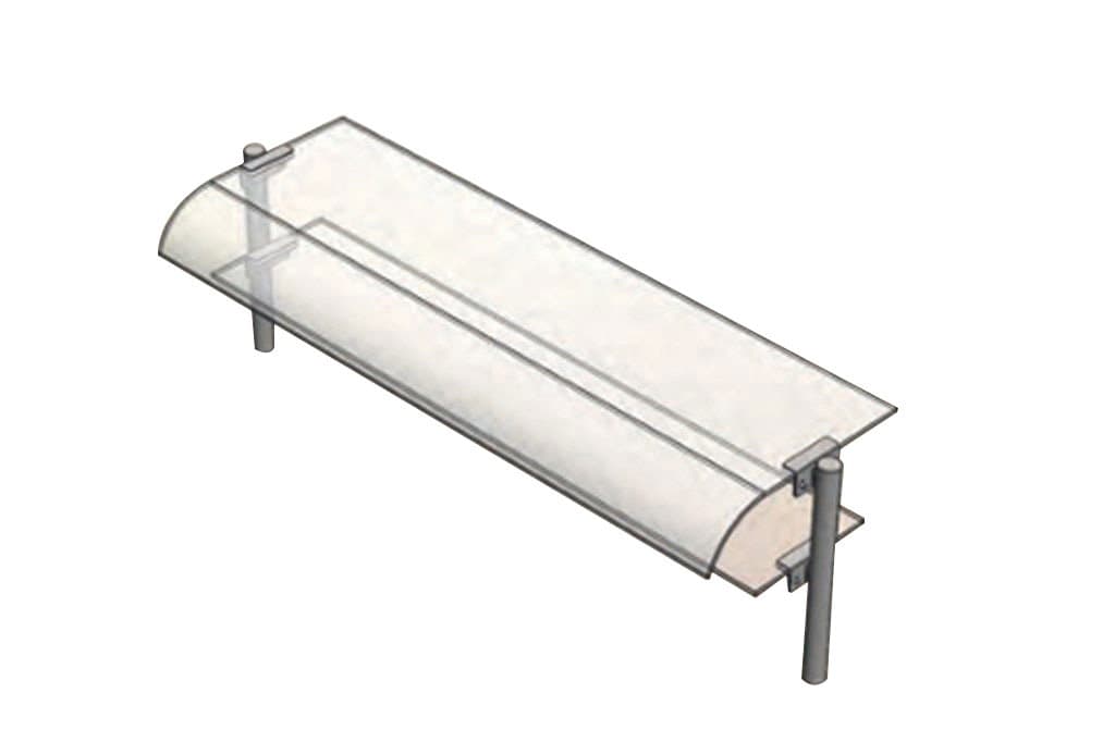 ÖZTİRYAKİLER ÇİFT SIRA BOMBE CAMLI SERVİS RAFI 0,13m³