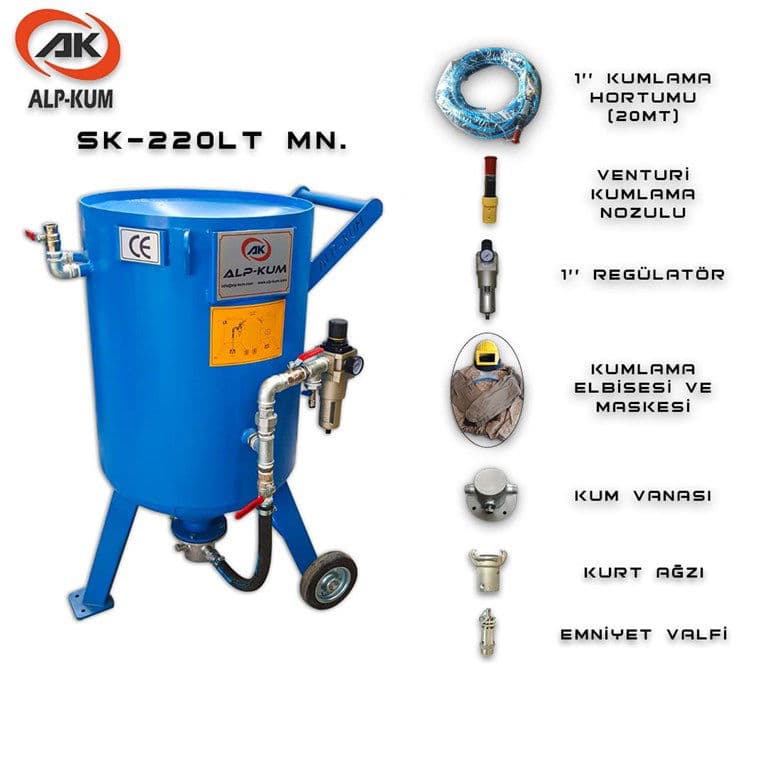 SK-220 LT MANUEL SEYYAR KUMLAMA MAKİNESİ