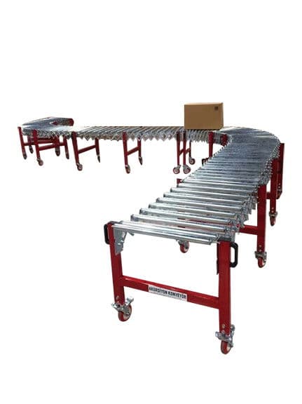 500 x 3000 mm Rulolu Akordiyon Konveyör