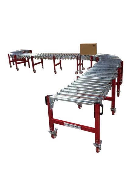500 x 4000 mm Rulolu Akordiyon Konveyör