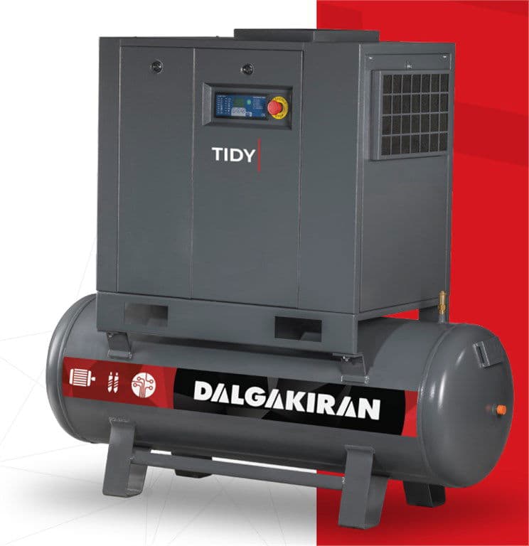 DALGAKIRAN TIDY 30-13 BAR 22 kW HAVA KURUTUCULU KOMPRESÖR