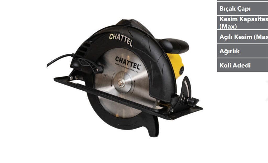 CHATTEL DAİRE TESTERE CHT 5235 