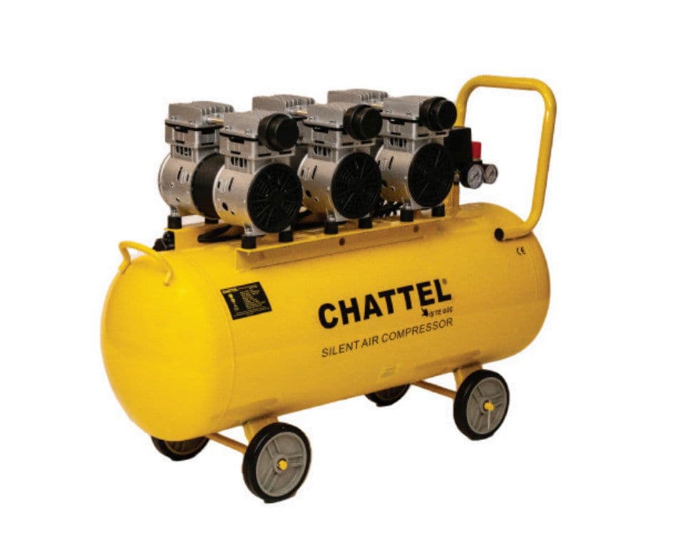 CHATTEL CHT-1210-3 SESSİZ YAĞSIZ KOMPRESÖR 100 LİTRE