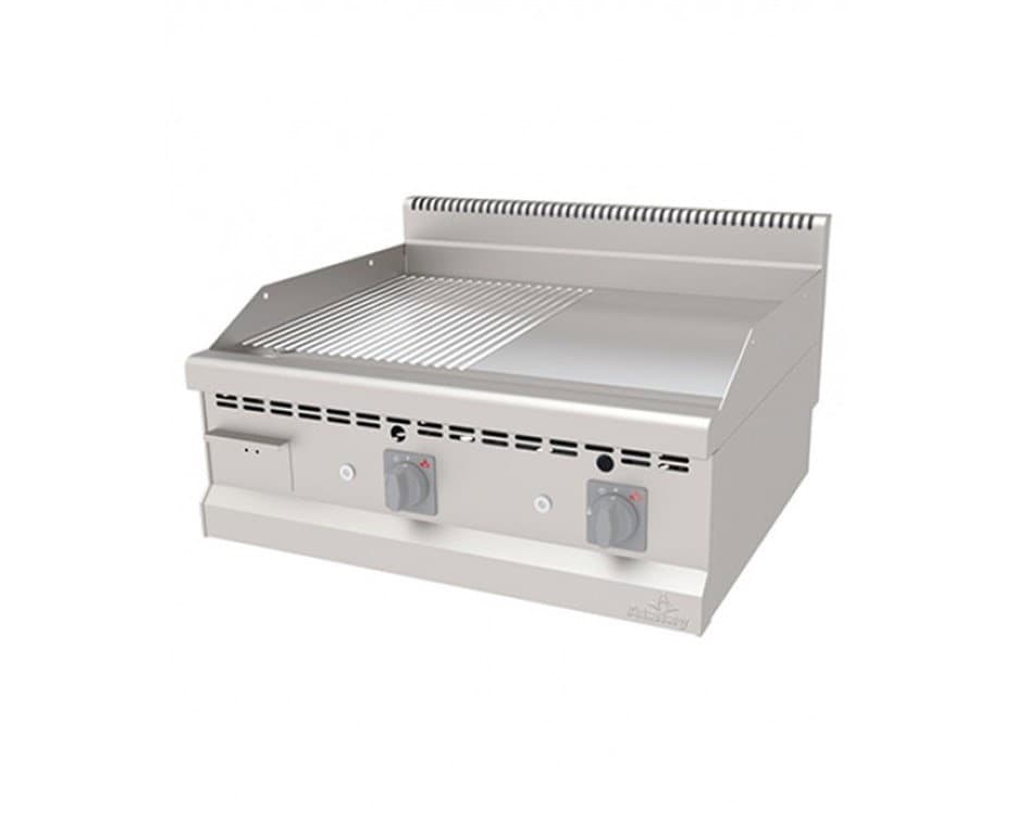 700 Serisi AGI-870/ND CR Gazlı Krom Nervürlü+Düz Izgara