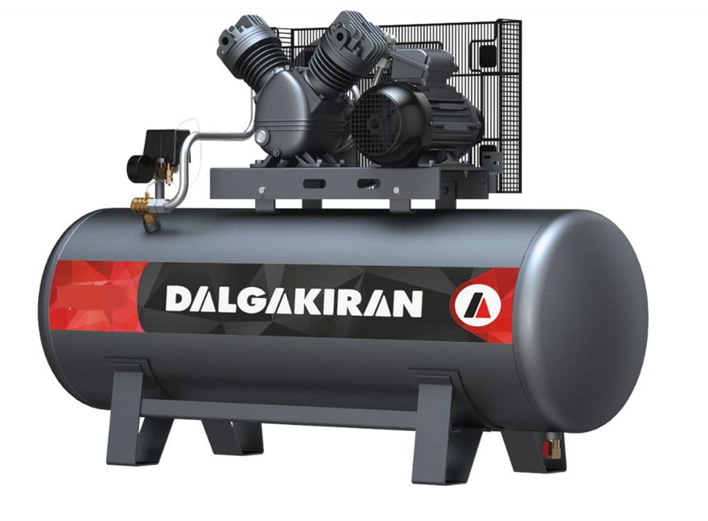 DALGAKIRAN D 5.5-300 M PİSTONLU 7 BAR 4 kW DEPOLU KOMPRESÖR