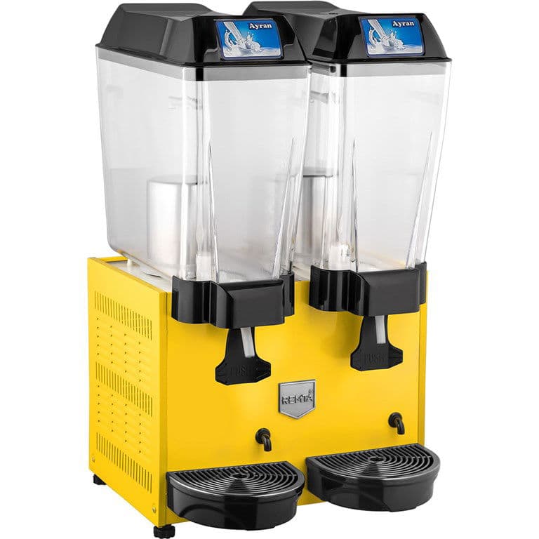 Remta St14 2 Hazneli Ayran Soğutucu, 20+20 L, Sarı