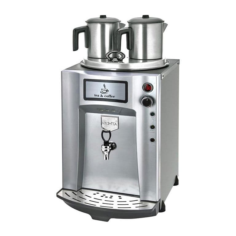 Remta De11Sp Jumbo Çay Makinesi, 2 Demlikli, 23 L, Gri