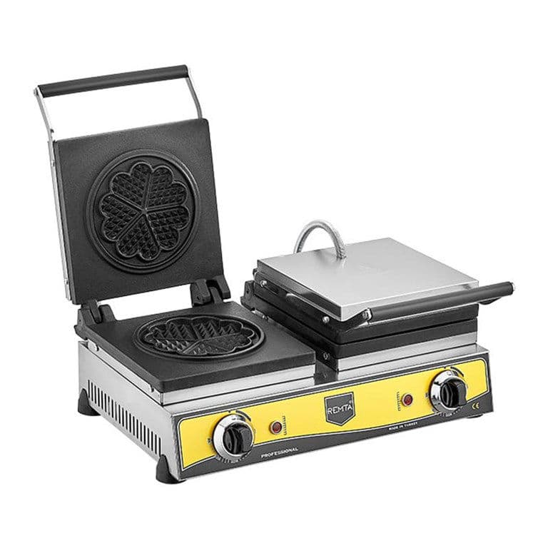 Remta W13 Çiftli Çiçek Model 16 Cm Waffle Makinası