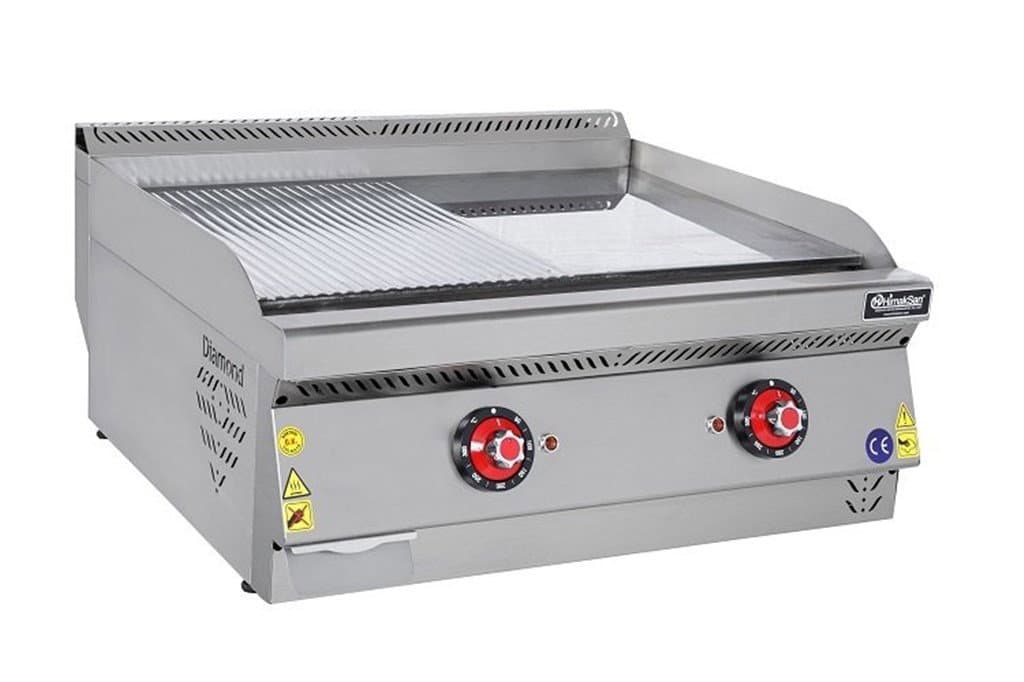 Himaksan Pleyt Izgara Yarı Oluklu Gazlı 80x70x30