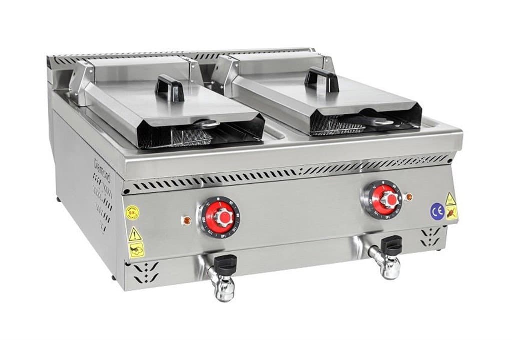 Himaksan 12 + 12 Litre Çiftli Elektrikli Fritöz