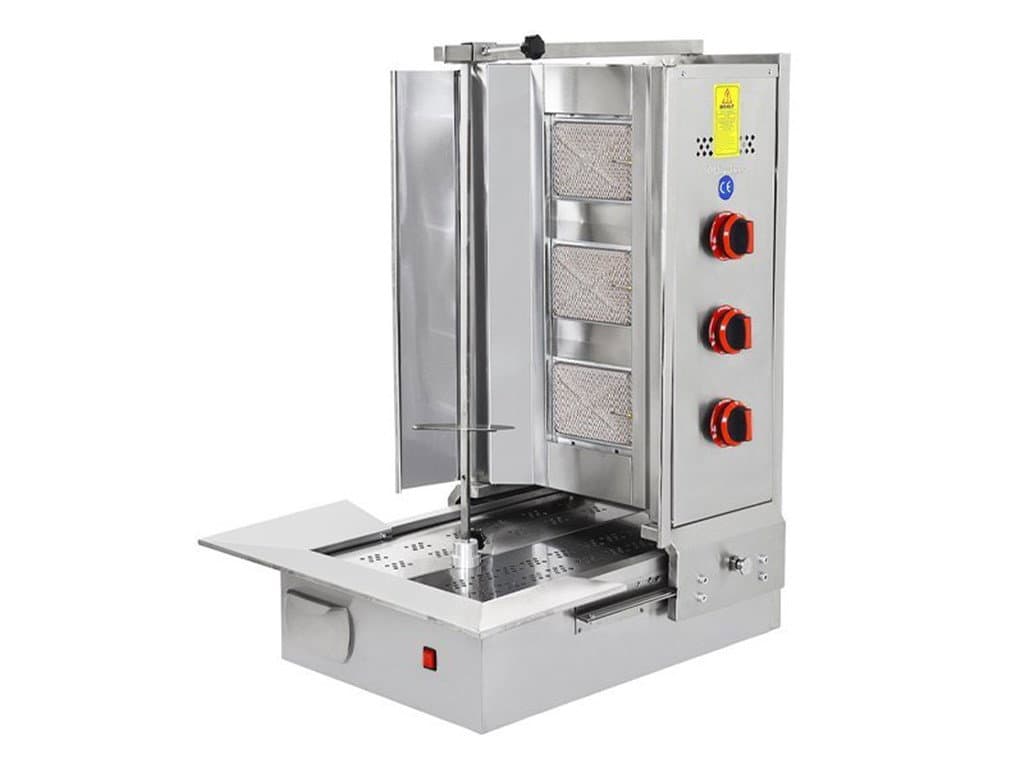 Himaksan Gazlı CE Belgeli Döner Ocağı 3 Radyanlı Alttan Motorlu