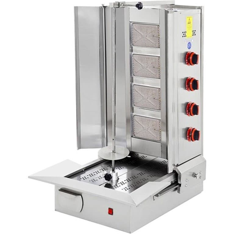 Himaksan Gazlı CE Belgeli Döner Ocağı 4 Radyanlı Alttan Motorlu