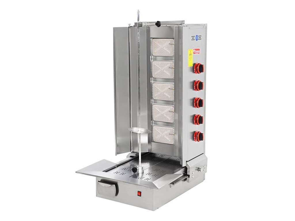 Himaksan Gazlı CE Belgeli Döner Ocağı 5 Radyanlı Alttan Motorlu