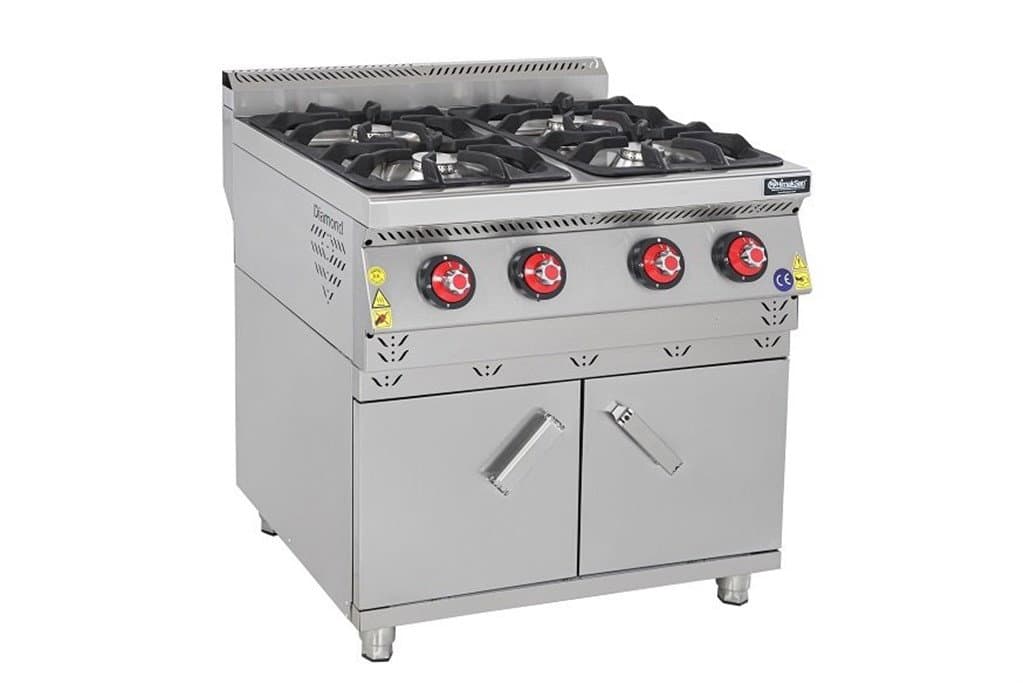 Himaksan 4'lü Ocak Gazlı Dolaplı 80x70x85