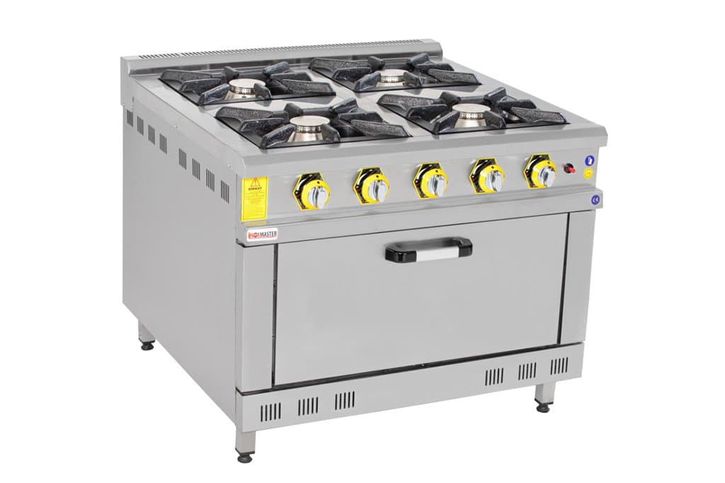 İnoxmaster 4'lü Kuzine Fırınlı Ce Belgeli Gaz/lpg