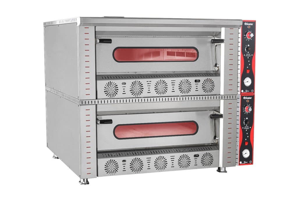 Himaksan 8x30 Cm Pizza Fırını Çift Katlı Gazlı