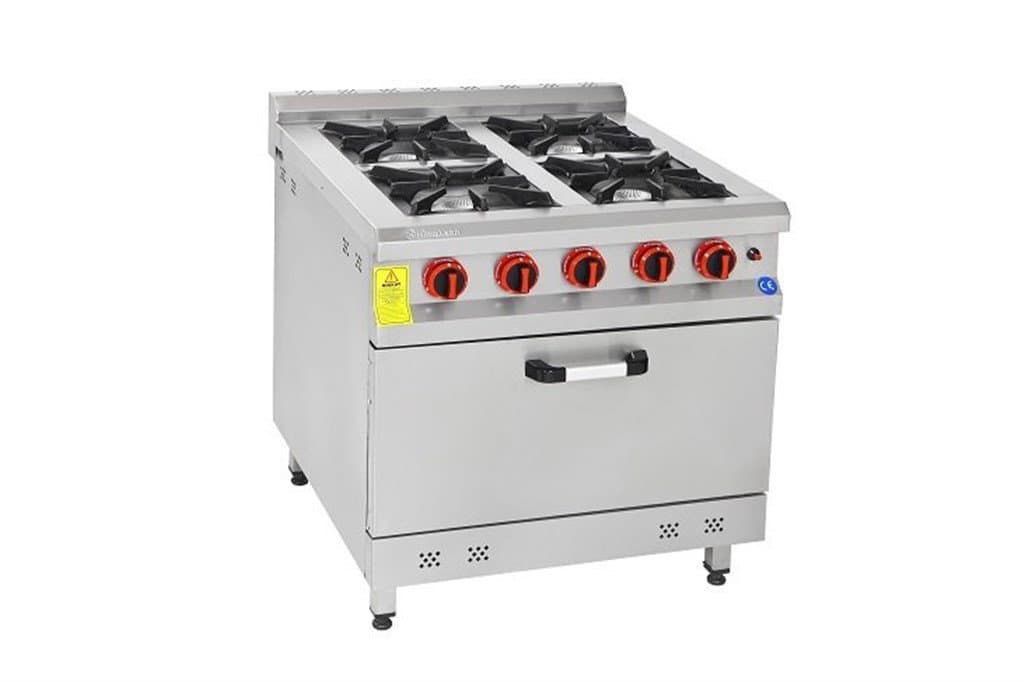 Himaksan 100x100x85 Cm 4'lü Kuzine Fırınlı Gazlı