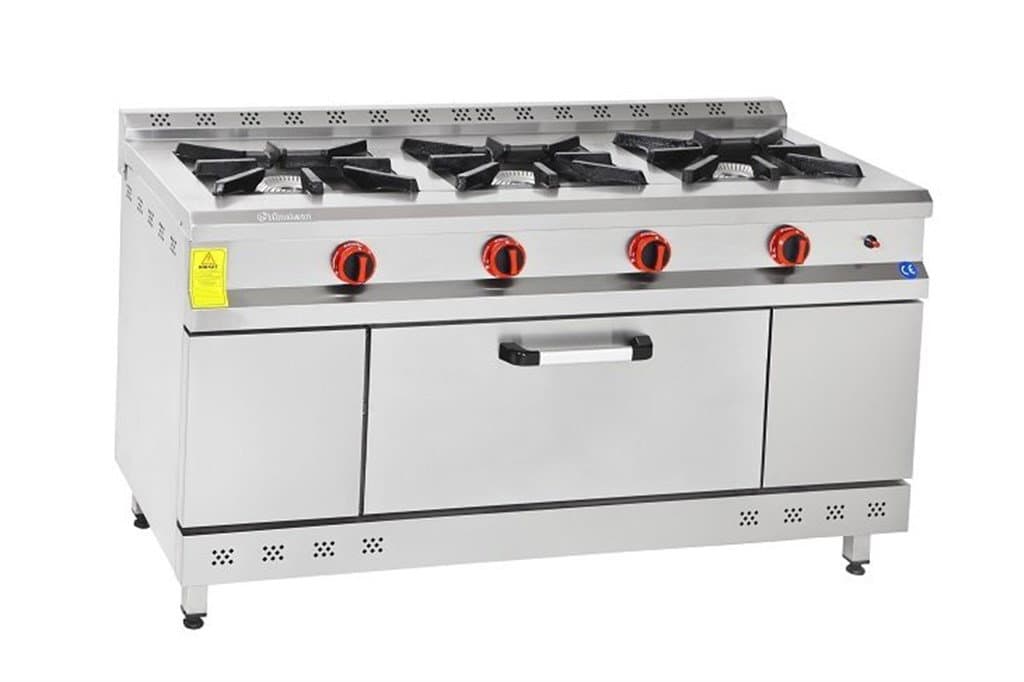 Himaksan 150x60x85 Cm Gazlı 3'lü Kuzine Fırınlı,
