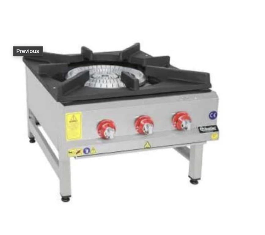 Himaksan 70x80x50 Cm 3 Yanışlı Yer Ocağı Paslanmaz