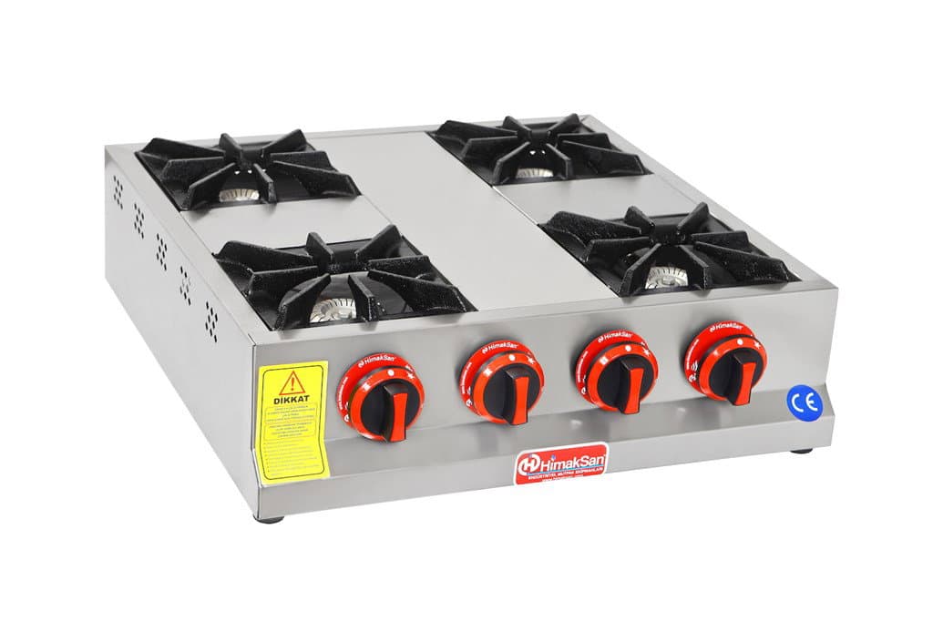 Himaksan Gaz ve Lpg'li Set Üstü 4'lü Ocak
