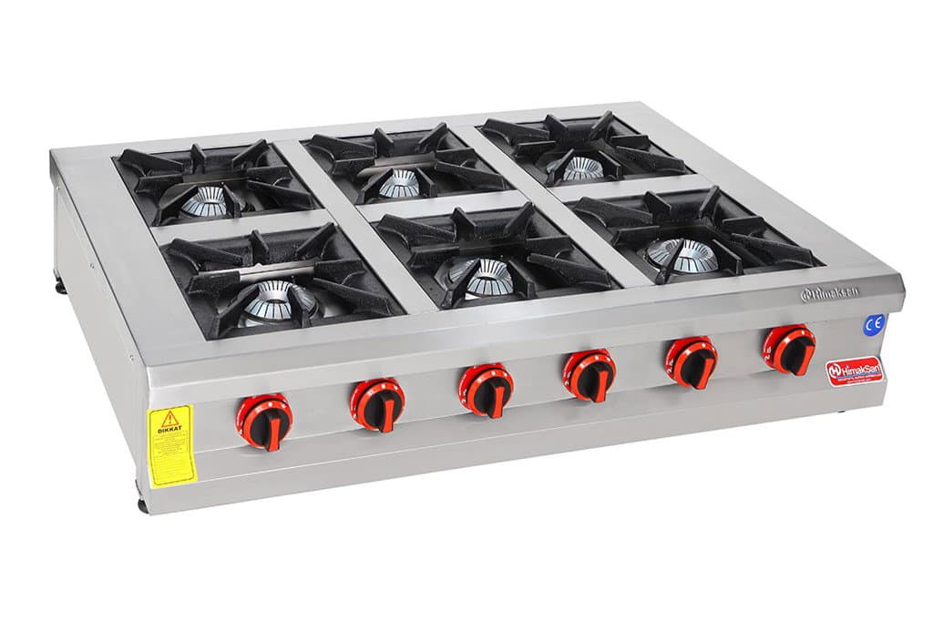 Himaksan Gazlı CE Belgeli 6'lı Set Üstü Ocak