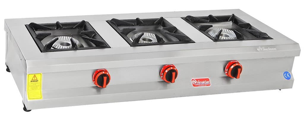 Himaksan Gazlı ve Lpg'li CE Belgeli 3'lü Set Üstü Ocak